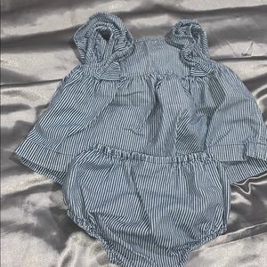 Gap baby denim 2-piece outfit (6-12m)